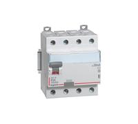 Interrupteur différentiel DX³-ID haut/bas vis - 4P 400V~ 63A typeAC 30mA - 4 mod