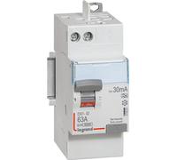 Interrupteur différentiel DX³-ID haut vis/haut auto 2P 230V~ 63A A 30mA - 2 mod