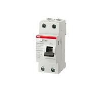 Interrupteur différentiel - ABB - 30MA-63A - 2 modules - Protection circuits salle d'eau - 230V AC