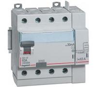 Interrupteur différentiel tétrapolaire 40A 300MA type AC vis/auto legrand-411654