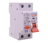 Interrupteur différentiel magnéto-thermique Type F 40A C40, RCBO Type F Courbe C 6 kA 30 mA, 1P+N 2 Modules DIN, Pour Pompes à Chaleur, Climatiseurs, Lave-Linges, Moteurs Contrôlés par Inverter
