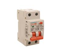 Interrupteur Différentiel Magnétothermique 16A C16, RCBO Type AC Courbe C, 1P+N 6kA 30mA, double levier avec diagnostic visuel, 2 modules DIN, série PL8HM électromagnétique