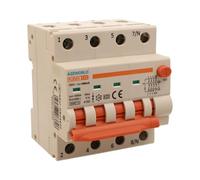 Interrupteur différentiel magnétothermique triphasé 380 V type A 300 mA 32 A C32, 4P véritable (NO 3P+N), courbe C 6 kA, double levier avec diagnostic visuel, 4 modules DIN, série PL8M4