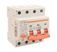 Interrupteur différentiel magnétothermique triphasé type A 300mA, 25A C25, RCBO 3P+N 6kA Courbe C 380V, 4 modules DIN, série PL8M4 professionnelle électromagnétique