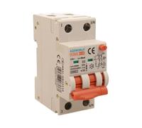 Interrupteur différentiel magnétothermique type A 10 A C10, bipolaire 2P vrai (NO 1P+N), courbe C 6 kA 30 mA, double levier avec diagnostic visuel, 2 modules DIN, série PL8M2