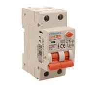 Interrupteur Différentiel Magnétothermique Type A 32A C32, RCBO 1P+N 6kA 30mA Courbe C, Double Levier avec Diagnostic Visuel, 2 Modules DIN, Série PL8HM électromagnétique