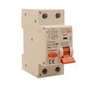 Interrupteur Différentiel Magnétothermique Type F 16A C16, RCBO Type F Courbe C 6kA 30mA, 1P+N 2 Modules DIN, Pour Pompes de Chaleur, Climatiseurs, Machines à Laver, Moteurs contrôlés par Onduleur