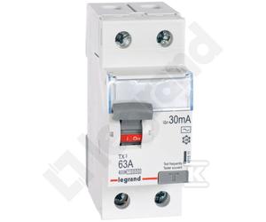 Interrupteur différentiel P302 2P 63A 30mA type AC TX3 411511