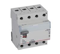 Disjoncteur à courant résiduel P 304 4P 25A 30MA TYPE AC TX3 SERIES 411707