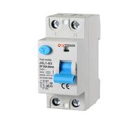 Interrupteur différentiel pur 25 A 2 pôles 2 P 220 V 6 kA 30 mA 2 modules DIN, RCCB C25