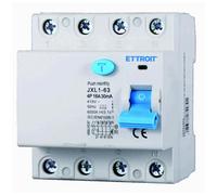 Interrupteur différentiel pur 4P, occupe 4 modules, type AC, 380V 415V AC, 16A C16, 30mA, 6KA 6000A, RCCB, montage sur rail DIN