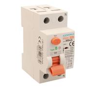 Interrupteur différentiel pur type B 300 mA, disjoncteur différentiel type B 100 A, RCCB 1P+N 10 kA 220 V, 2 modules DIN, série PR8HM électromagnétique, certifié IEC61008-1
