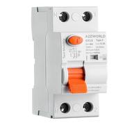 Interrupteur Différentiel Type F 40A 300mA 1P+N 6kA, 2 Modules DIN, Sélectif 0,3A, Protection Onduleur, Pompe à Chaleur