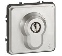 Legrand 077875 Soliroc IK10 IP54 Interrupteur à Clé, 3 Positions, 6A, 250V