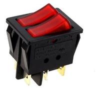 Calor Air Interrupteur Double, 6 Cosses Rouge pour Radiateur
