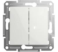 Schneider Electric Interrupteur double Asfora blanc (RAL 9003) EPH1170121D 1 pc(s)