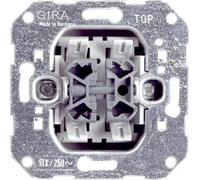 Interrupteur double Gira 010800, double, encastré 10 A / 250 V, 1 pièce.