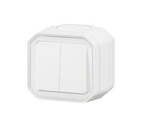 Legrand Commande double Plexo 069755L – 10 A – Blanc – Saillie