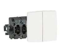 Interrupteur double va-et-vient ASL saillie blanc LEGRAND 086120