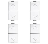 Interrupteur double verrouillable pour volet roulant 1P 10A compatible Bticino Matix