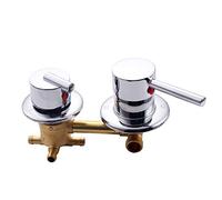 Interrupteur Douche À 3/4/5 Voies Contrôle Robinets Salle En Laiton Mélangeur Accessoires Cabine Valve Mélange Diverter Robinet Panneau Dintubation Eau Chaude Froide Réparation Cartouche Céramique