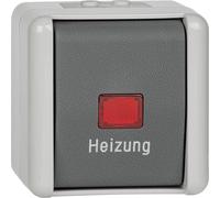 Interrupteur d'urgence de chauffage AP JUNG WG 800 2 broches gris