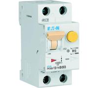Interrupteur Eaton FI/LS type AC 10 kA B 13 A/1 pôle + N/30 mA 2TE Eaton, 1 pièce.