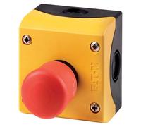 Interrupteur EATON, M22-PV/KC11/IY, bouton d'ARRÊT D'URGENCE/d'URGENCE