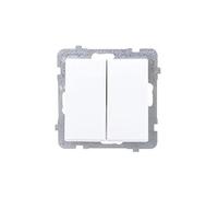 Interrupteur électrique - OSPEL - ÅP-2R-M-00 - Blanc - 16 A - 250 V - A encastrer - Automatique - Plastique