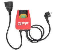 Interrupteur électromagnétique 2000W - Disjoncteur de sécurité d'urgence avec prise de courant - Interrupteur d'arrêt d'urgence - AC 250V 50/60Hz - Boîtier en plastique