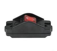 Interrupteur en ligne IP65 16 A 110-250 V AC avec lumière 4 broches 2 pôles pour utilisation en intérieur et extérieur avec four, chauffe-eau et machines