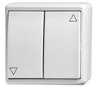 Interrupteur encastrable pour stores blanc kaiser nienhaus 321112 G