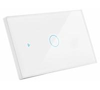 Interrupteur encastré intelligent CENTURY Simple-5A-220-240V-IP20, contrôlable depuis un smartphone via Wi-Fi ouvocale. Compatible avec le boîtier encastré BTICINO 503E à 3 modules. Tuya WiFi