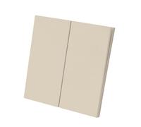 Interrupteur Encastré Sécurité - Double Isolation Haute Température/Antistatique - ABS Antichoc 10A 250V - Design Plat 5mm Blanc chaud Mat pour Maison & Bureau - WESA
