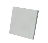 Interrupteur Encastré Simple Sécurité - Isolation Renforcée Haute Température/Antistatique - ABS Antichoc 10A 250V - Design Plat 5mm Couleur argent Mat pour Maison & Bureau - WESA