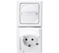 Interrupteur et prise Kopp 130802000 BlueElectric blanc arctique