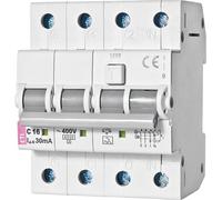 Interrupteur ETI FI/LS KZS-4M 3 pôles + N B16A 30mA type A