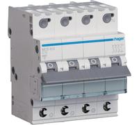 Interrupteur Hager LS, 3P+N, 6 kA, C-13A, QC, 4M, 1 pièce.