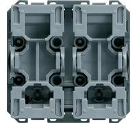 Interrupteur - Hager - WXF300 - 2 modules - Anthracite - Design moderne