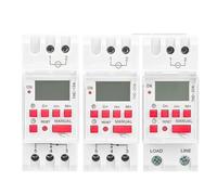 Interrupteur horaire hebdomadaire programmable 15A 20A 30A DIN Rail LCD numérique ACDC 12V 24V 110V 220V 240V 1Pcs(THC-30A-AC220V)
