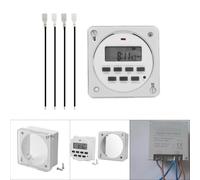 Interrupteur horaire LCD avec fonction de synchronisation de haute précision pour contrôler l'éclairage de rue et d'autres appareils (12 V)