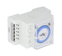 Interrupteur Horaire, Minuterie Programmable, Programmateur Journalier, 110-230V Fonction de Mémoire 24 Heures Minuterie Mécanique avec Réserve de Marche pour la Lampe pour la Lumière