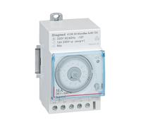 Interrupteur horaire modulaire analogique Legrand Lexic 1 canal 16A 1P+N triphasé à monophasé
