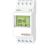 Interrupteur horaire pour rail 1 pc(s) Suevia DigiPro 2 Tension de contact
