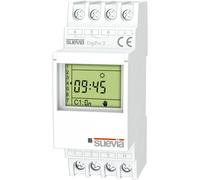 Interrupteur horaire pour rail 1 pc(s) Suevia DigiPro 2 Tension de contact (max.): 250 V/AC Courant de commutation (max.): 16 A