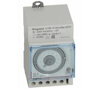 Interrupteur horaire programmable analogique cadran horizontal journalier avec réserve marche - LEGRAND - 412813