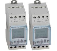 Interrupteur horaire programmable journalier ou hebdomadaire - 2 Sorties 16A 250V~ - 230V~ (Lot de 2)