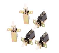 interrupteur industriel 5 pièces accessoires AC 250V 8A/128A SPST 2P ressort autobloquant Micro puissance interrupteurs de sécurité bouton interrupteur