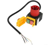 Interrupteur industriel 5P connecteur pour scie circulaire de table (400 V) | Fonctionnement 400 V, étanche IP54, résistant à la poussière, pour les environnements humides, performance stable