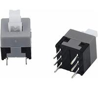 interrupteur industriel Commutateurs Micro Interrupteur 100PCS Mini Interrupteur à Bouton Poussoir 6Pin Push Tactile Power Micro Interrupteur Auto Verrouillage Bouton Marche/Arrêt Interrupteur de Verr